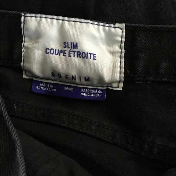 H&M Slim Black Jeans sz 30x32 - Picture 4 of 5